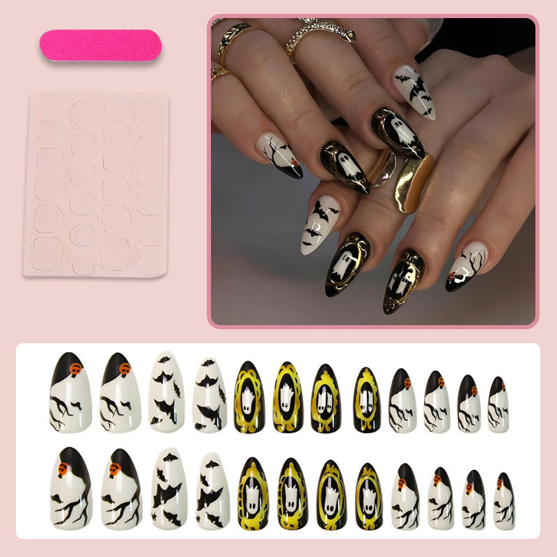 Art nail set with unique spooky designs Stornfield