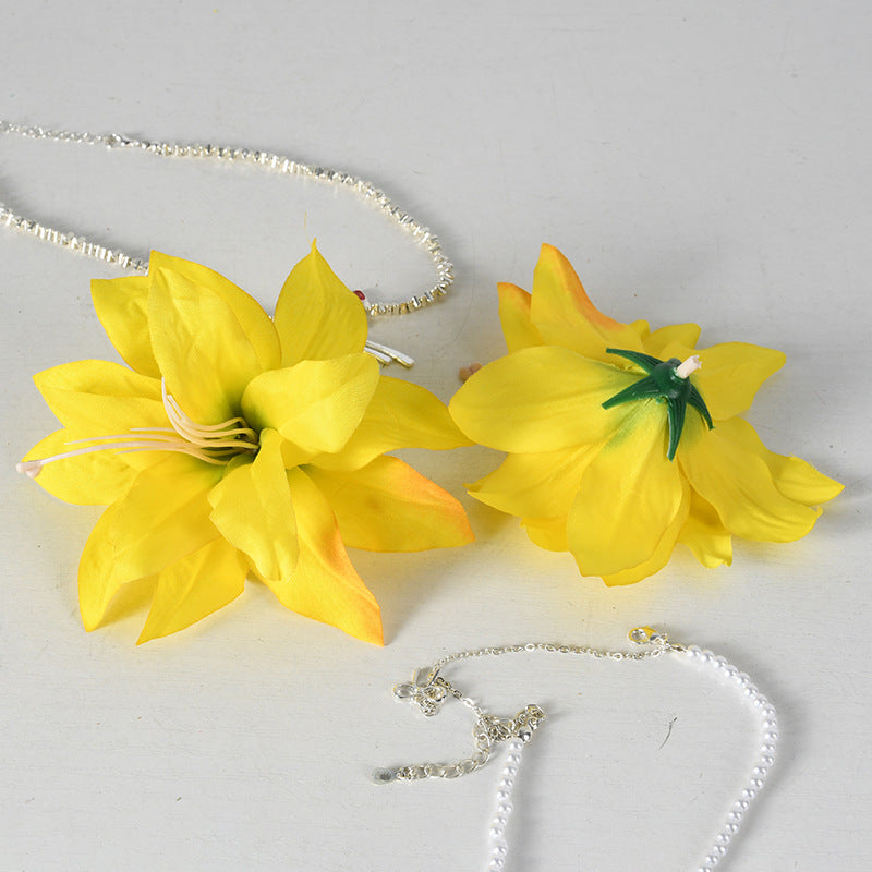 Floral Accented Hair Clip