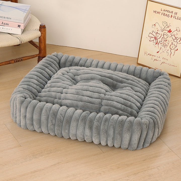 Women Plush Pet Bed with High Edge Stornfield
