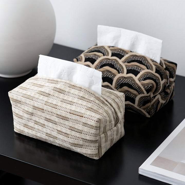 Decorative tissue box cover