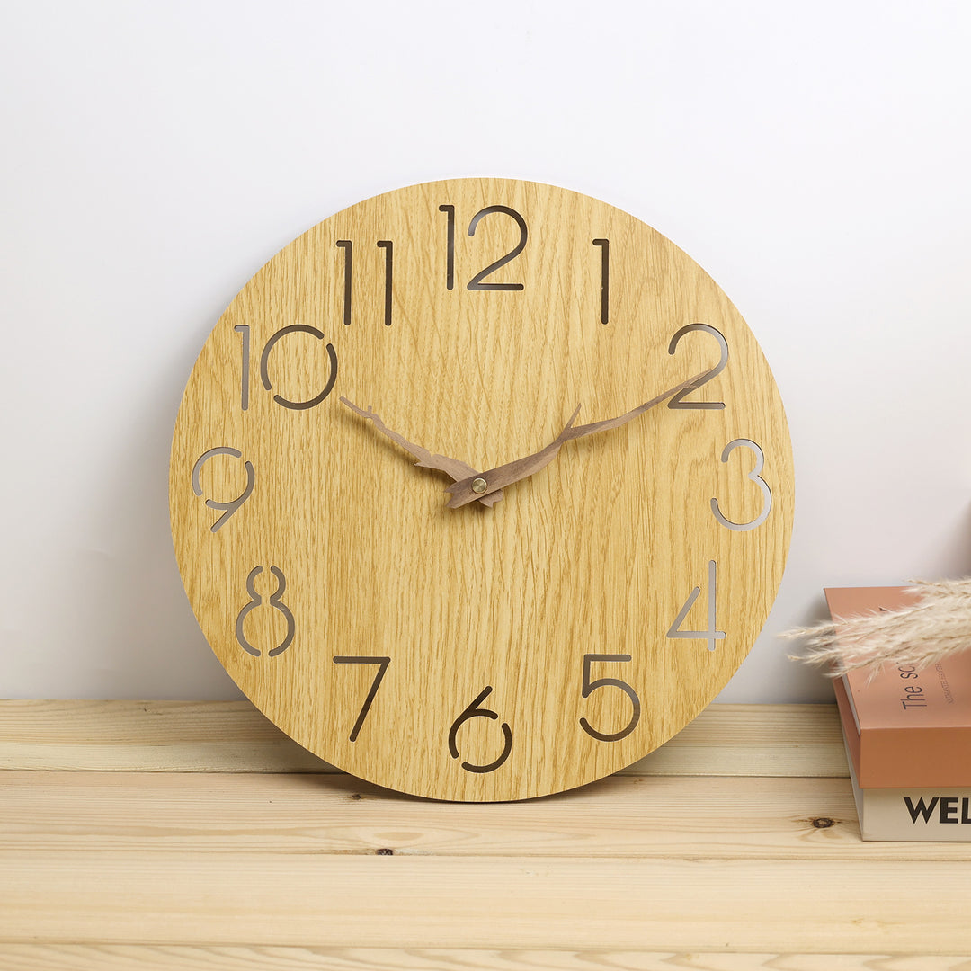 Wall clocks made from untreated wood Stornfield