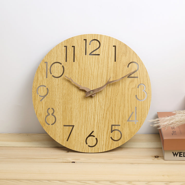 Wall clocks made from untreated wood Stornfield
