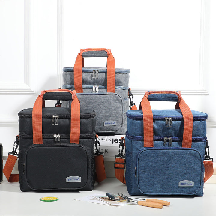 Multi-Compartment Insulated Food Cooler Bag Stornfield