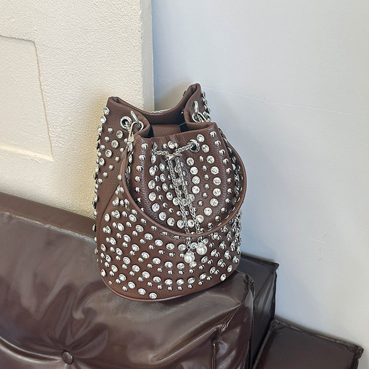 Embellished Bucket Tote Bag