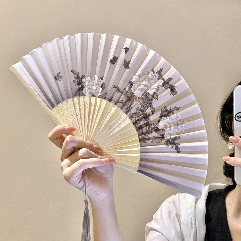 Hand fan with floral design Stornfield