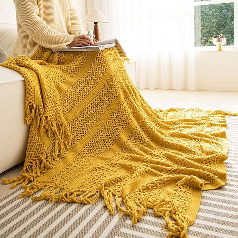 Cozy Knit Throw Blanket