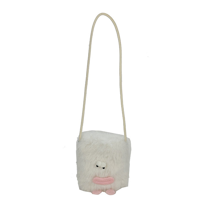 Plush shoulder bag with unique character design Stornfield