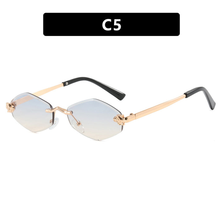 Women's geometric sunglasses with double metal frame and protective lenses Stornfield