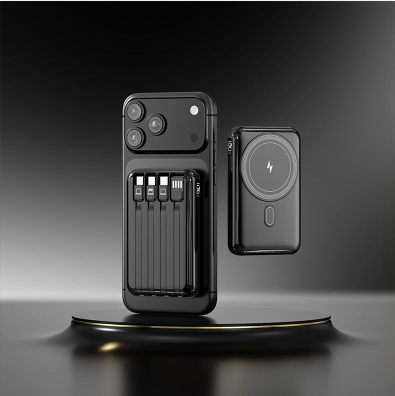 Power bank with integrated charging cable and stylish design Stornfield