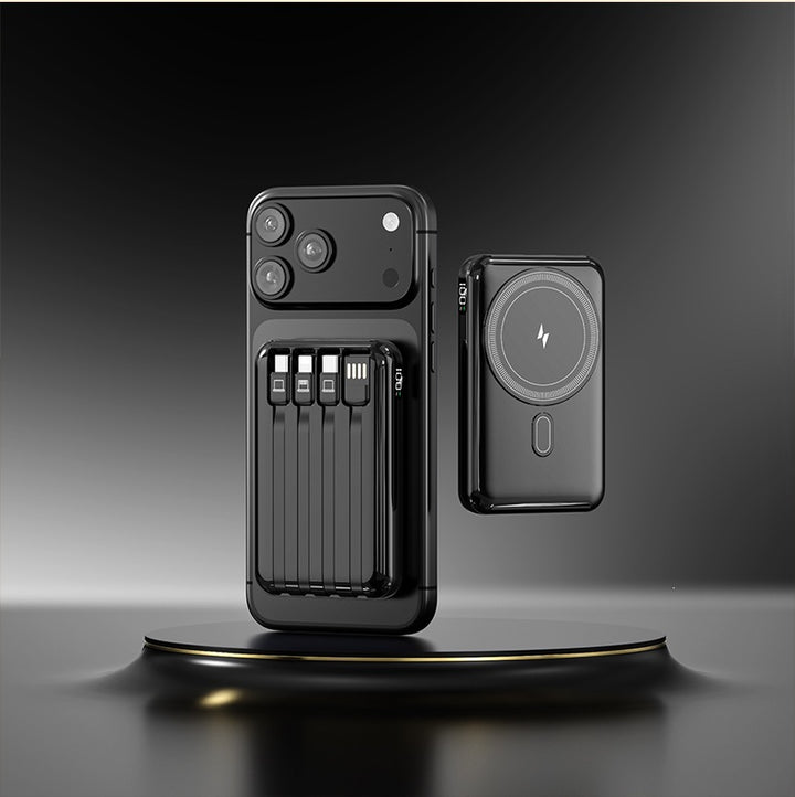 Power bank with integrated charging cable and stylish design Stornfield