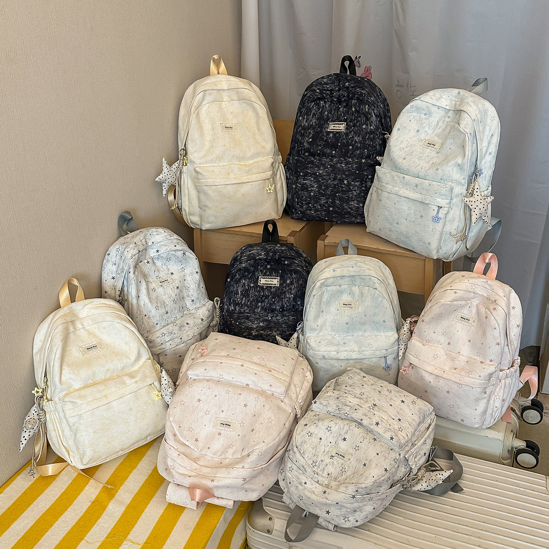 Star-Patterned Casual Backpack Stornfield