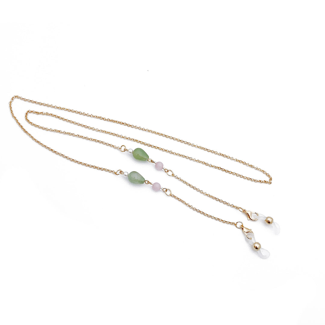 Fashionable necklace with elegant stone pendants Stornfield