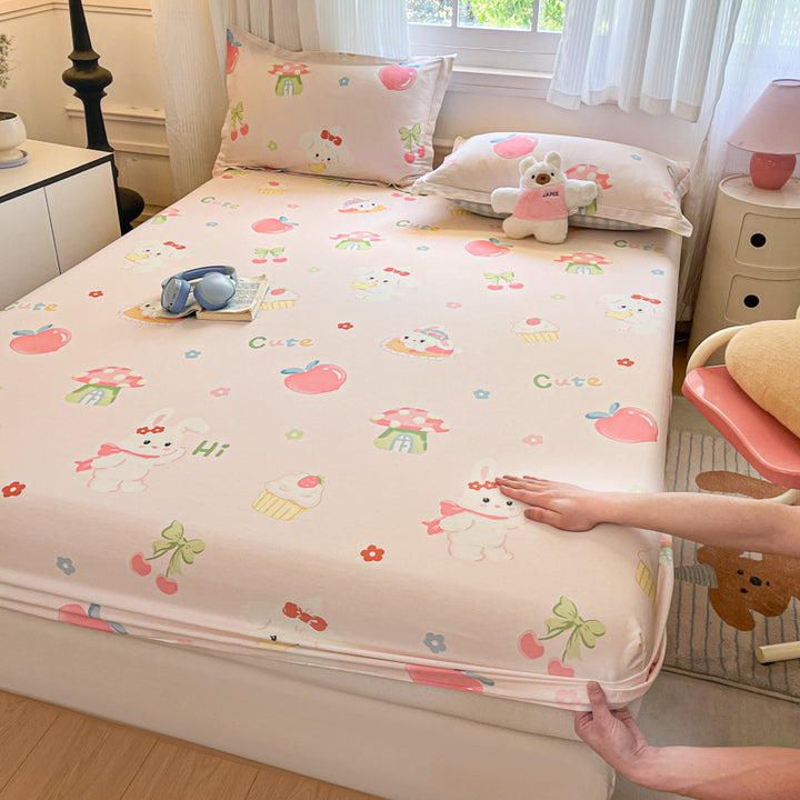 Floral Patterned Fitted Sheet Set