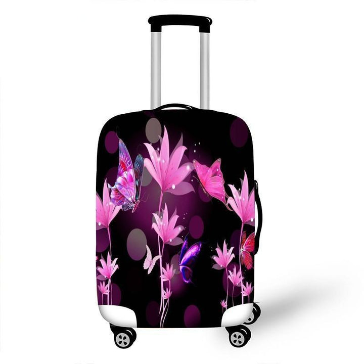 Women's hardshell travel suitcase with floral design Stornfield