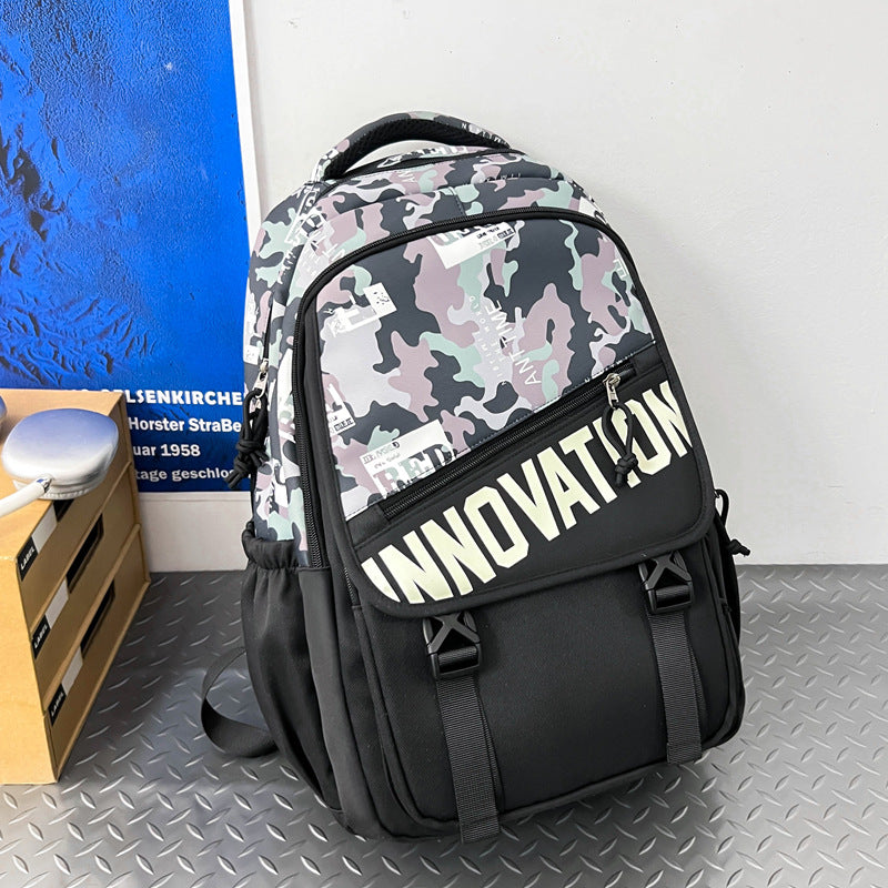 Stylish Camo Print Backpack Stornfield