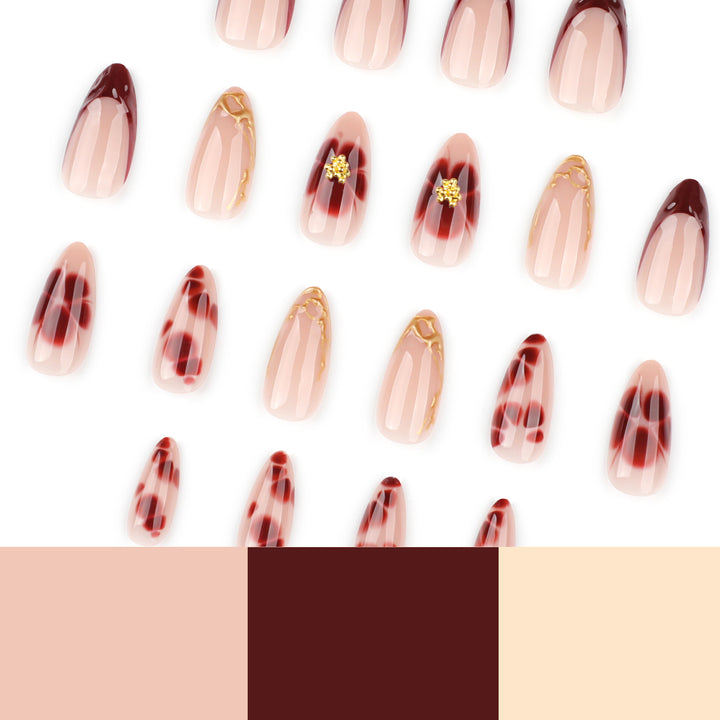 Artificial nail art with floral accents and boutique design Stornfield