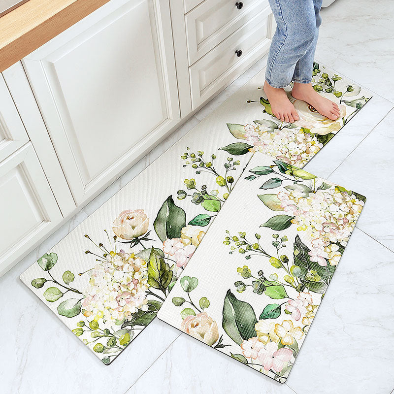 Floral Patterned Kitchen Comfort Mat