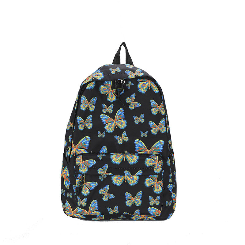 Artistic Butterfly Print Backpack Stornfield