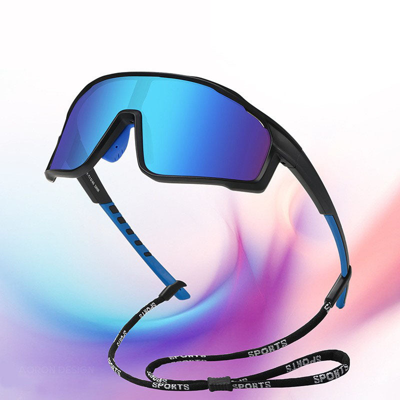 Unisex sporty cycling glasses with photochromic lenses and aerodynamic design Stornfield