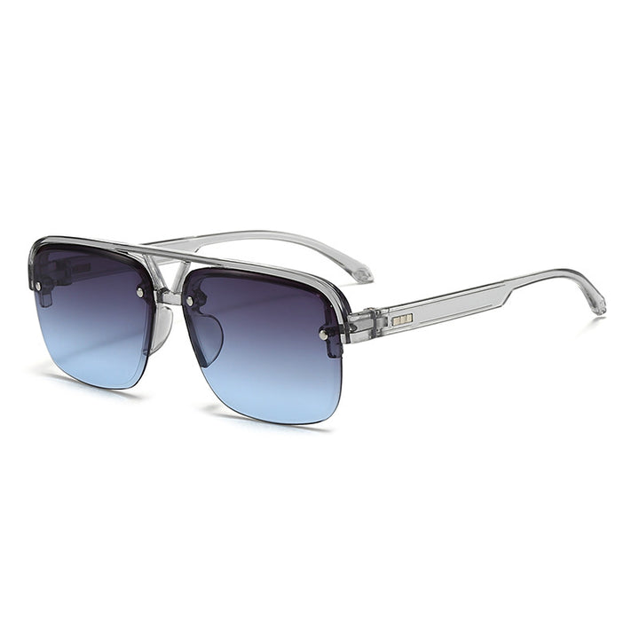 Women’s fashionable square sunglasses with transparent frame Stornfield