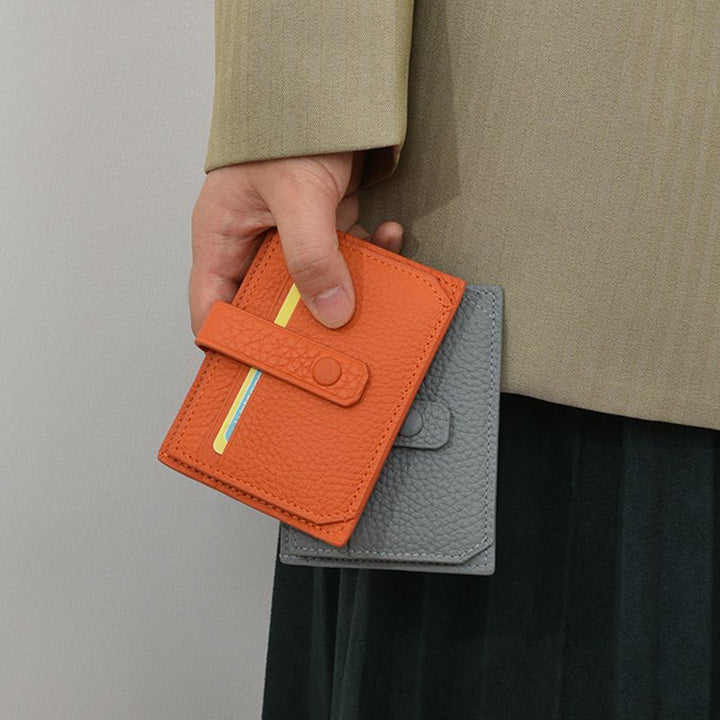 Premium Leather Snap Closure Cardholder Stornfield