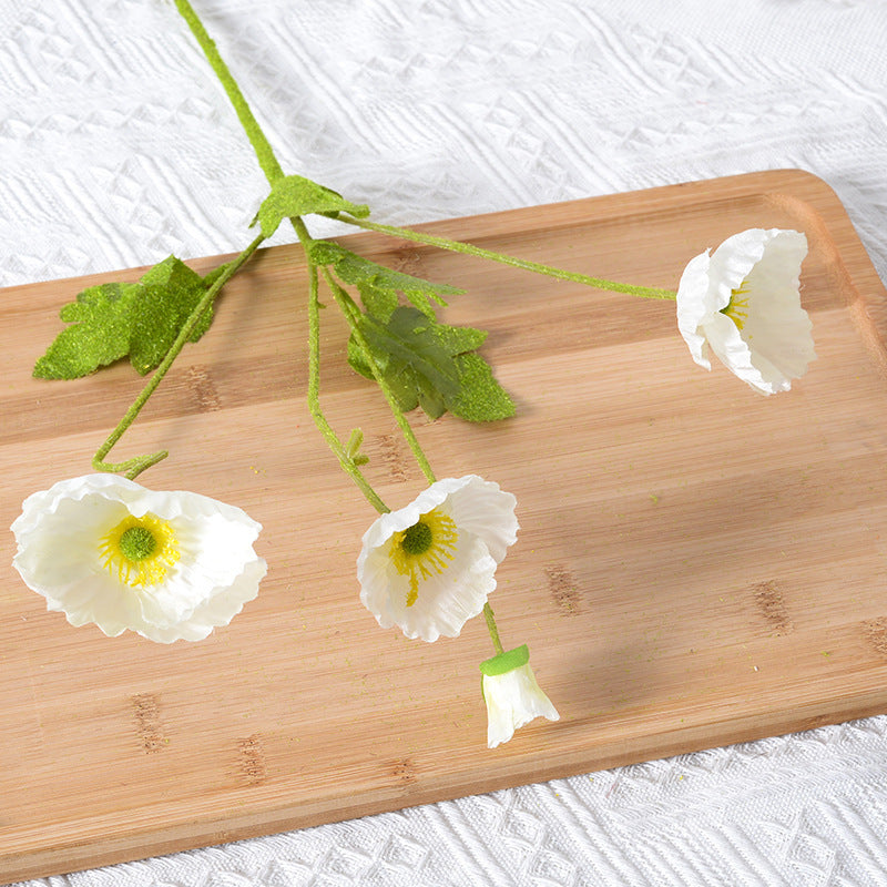 Artificial Poppy Floral Stem