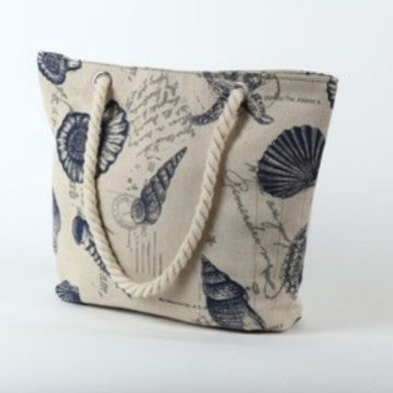Beach bag with maritime shell motif Stornfield