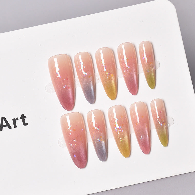 Glamorous Heart-Themed Press-On Nail Set Stornfield