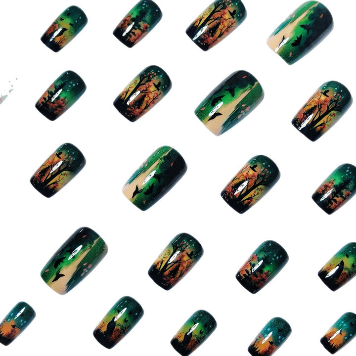 Creative Art Nails with Fascinating Forest and Mushroom Designs Stornfield