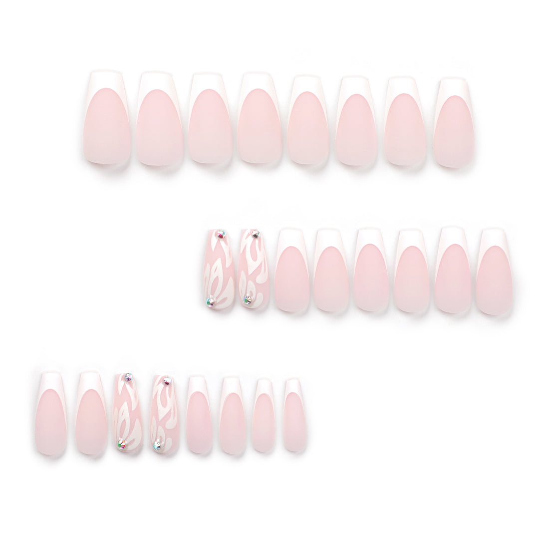 Artfully designed acrylic nails with elegant gradient Stornfield