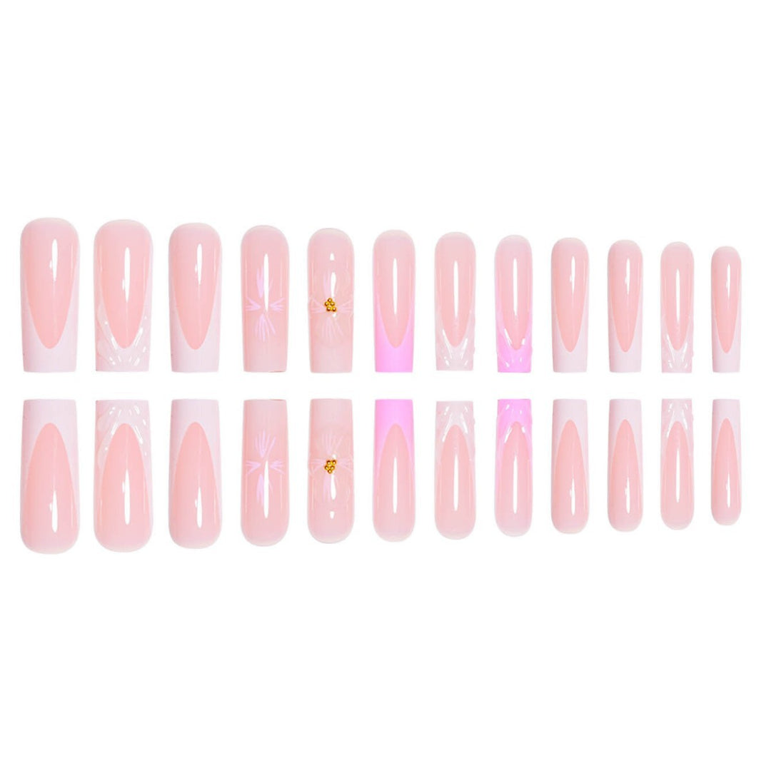 Floral-Inspired 3D Press-On Nail Art Extensions Stornfield