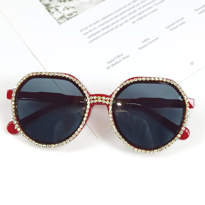 Women Glittering Oversized Sunglasses Stornfield