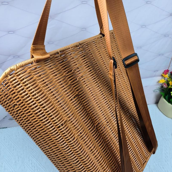 Modern Woven Laundry Basket Stornfield