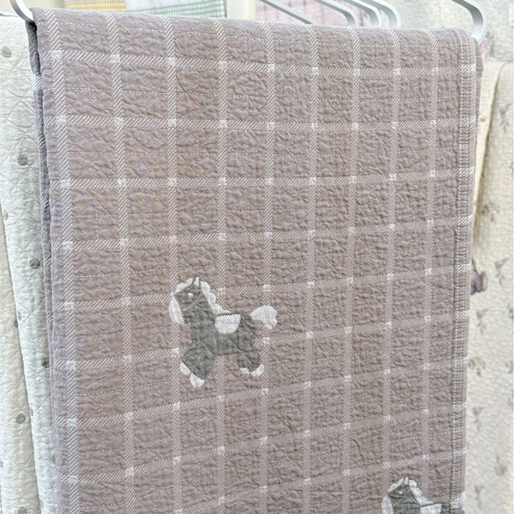 Ladies cuddly blanket with cute horse motif Stornfield