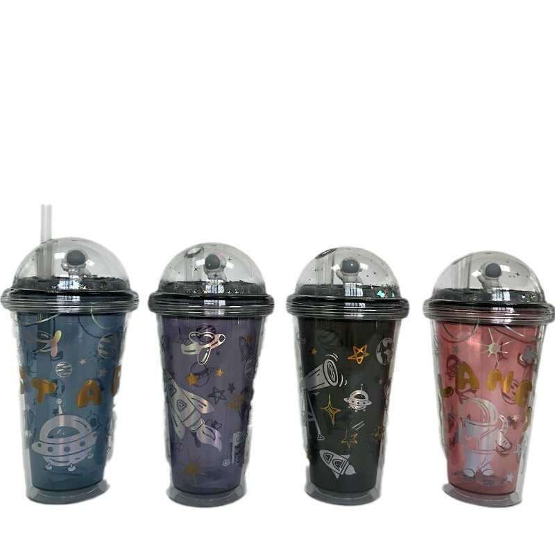 Women Insulated Water Bottle with Creative Astronaut Design Stornfield