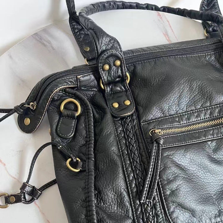 Ladies Shoulder Bag PU Leather Spacious with Laptop Compartment and Adjustable Strap | Stornfield