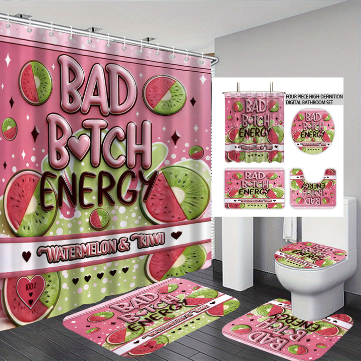 Digital Dragonfly-Themed Bathroom Set Stornfield