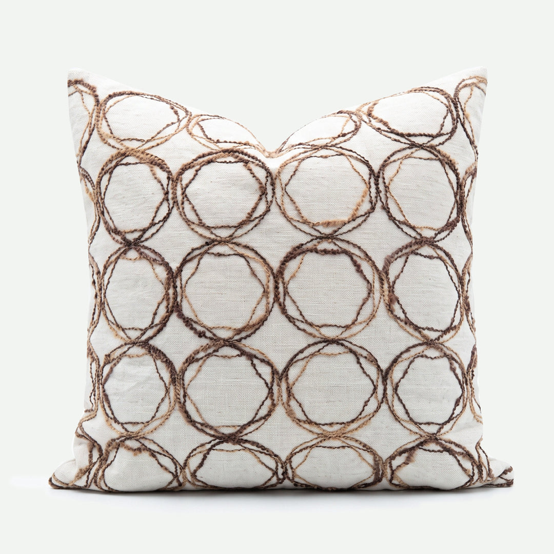 Stylish and comfy decorative pillow with multi-layered texture