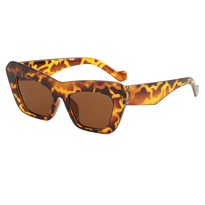 Women's fashionable oversized sunglasses with angular frame Stornfield