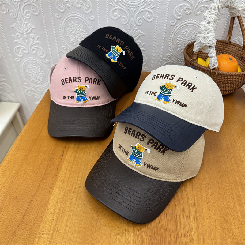 Unisex Embroidered Playful Bear-Themed Cap Stornfield