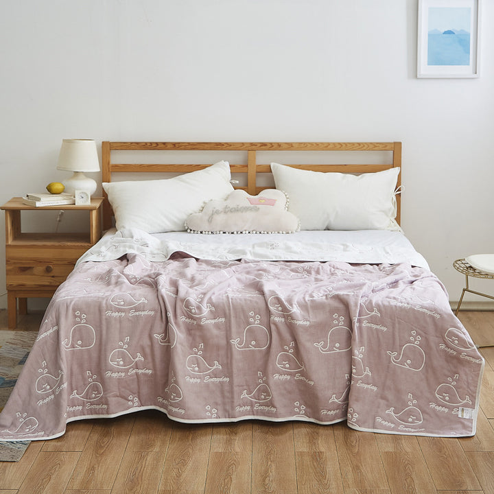 Women Elegant Blanket with Subtle Leaf Pattern Stornfield