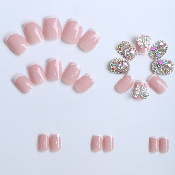 Elegant Gel Nails with Glitter Stone Stornfield