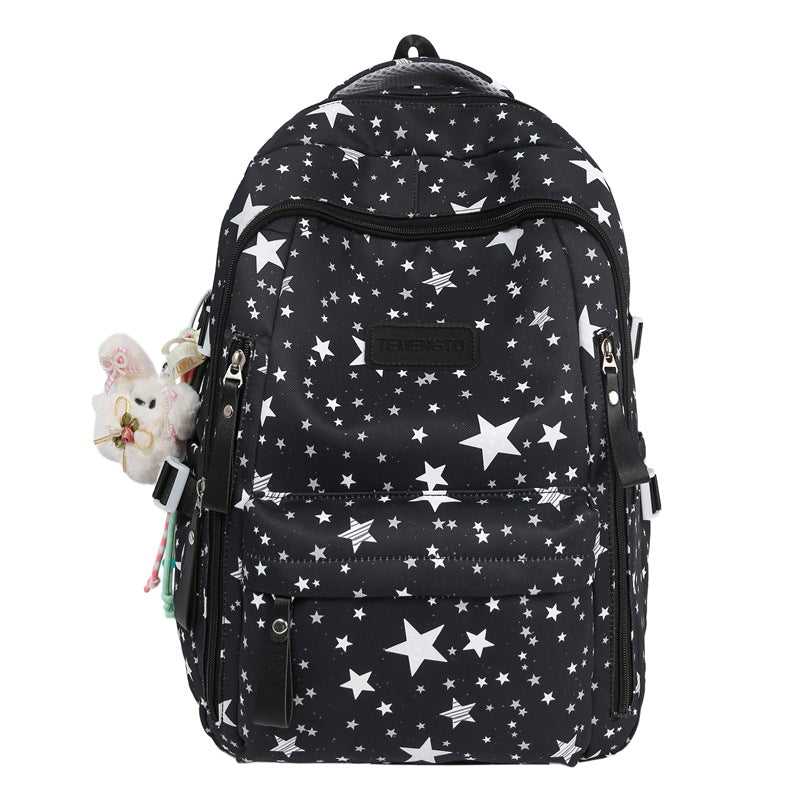 Multi-Compartt Star-Printed Backpack Stornfield