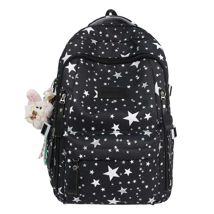Multi-Compartt Star-Printed Backpack Stornfield