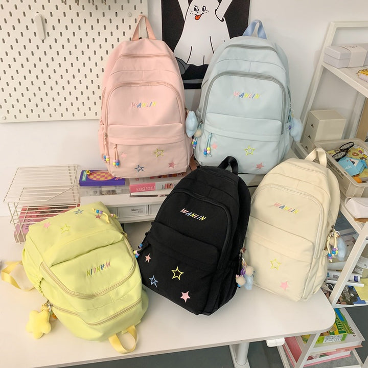 Playful Star-Embellished Backpack Stornfield