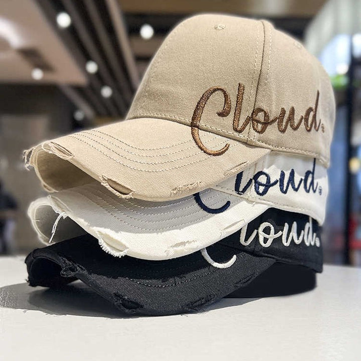 Women's Distressed Casual Cotton Baseball Cap Stornfield