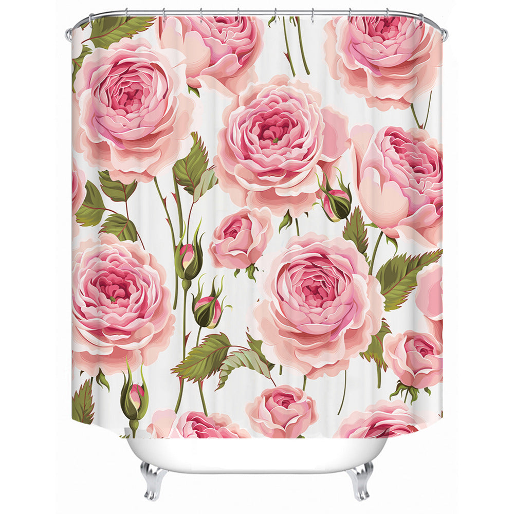 Floral Design Shower Curtain Stornfield