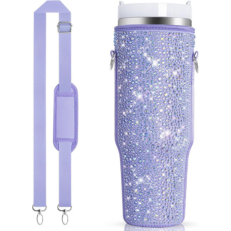 Ladies Glittering Insulated Bottle Case Stornfield