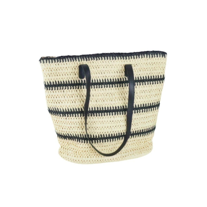 Spacious Beach Bag Made of Braided Natural Material Stornfield