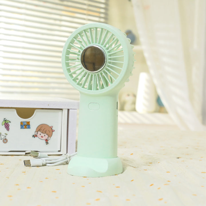Women's Portable Hand Fan with Ergonomic Handle and USB Charging Function Stornfield